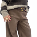 pantalone modello balloon alcantara